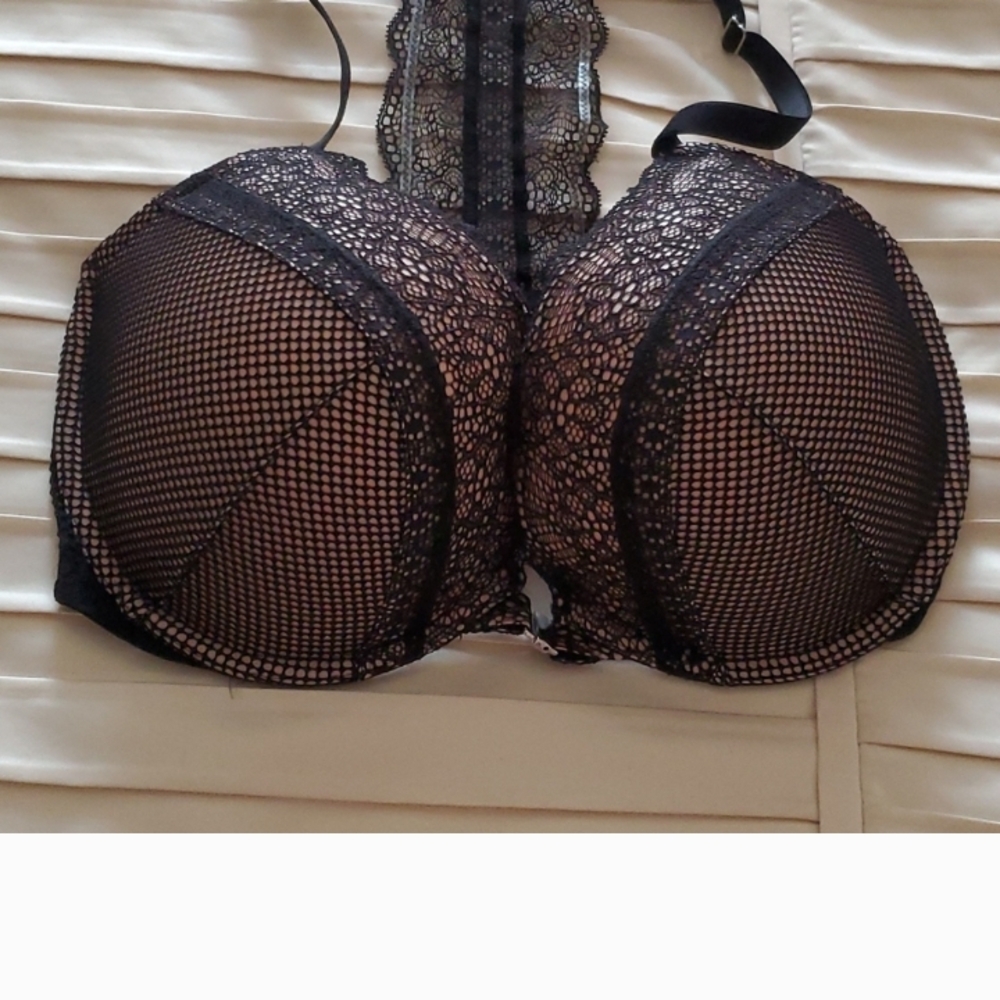 Victoria's Secret Black Mesh Lace Bra